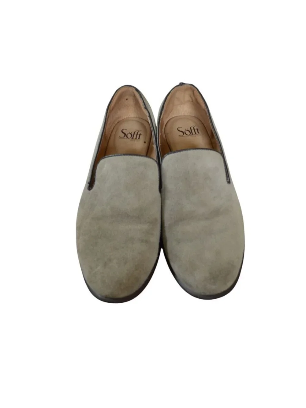 Sofft Severn Suede Slip On Loafers Grey CBU029 Women Size 9M Minimalist Coquette